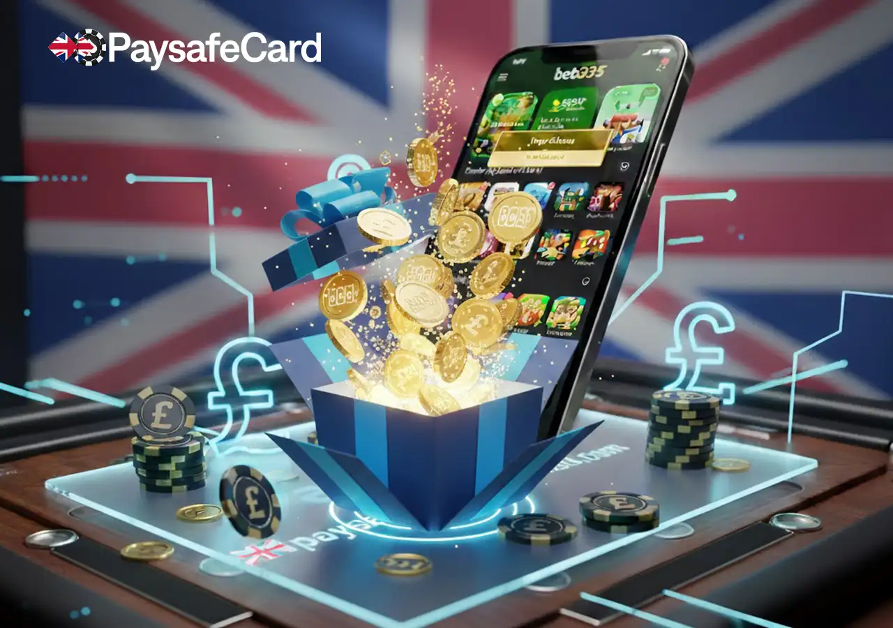 Exclusive Paysafecard casino bonuses and promo offers for players in the UK online gambling market.